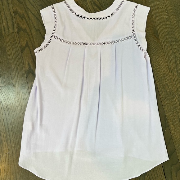 Lavender Rebecca Taylor Top-Rayon - Picture 6 of 7